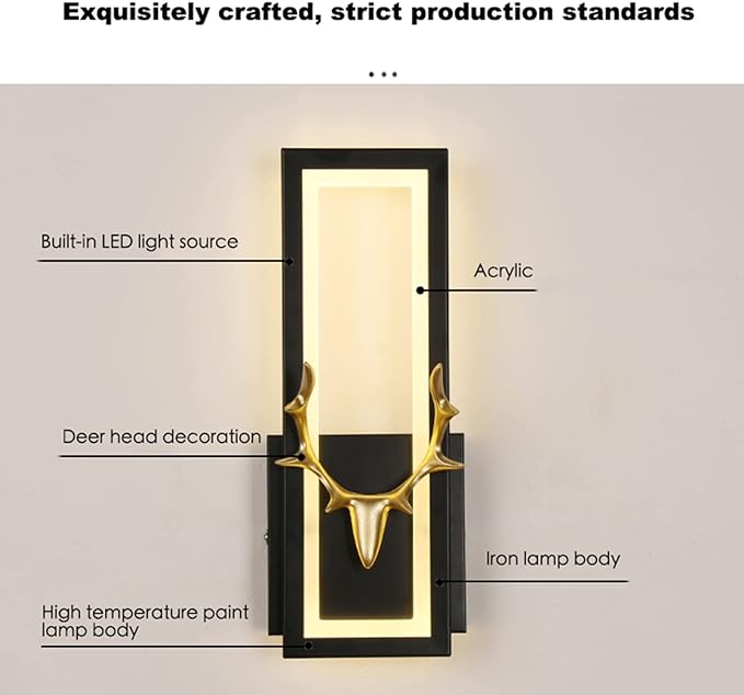 MODERN ANTLER DECORATIVE WALL LAMP