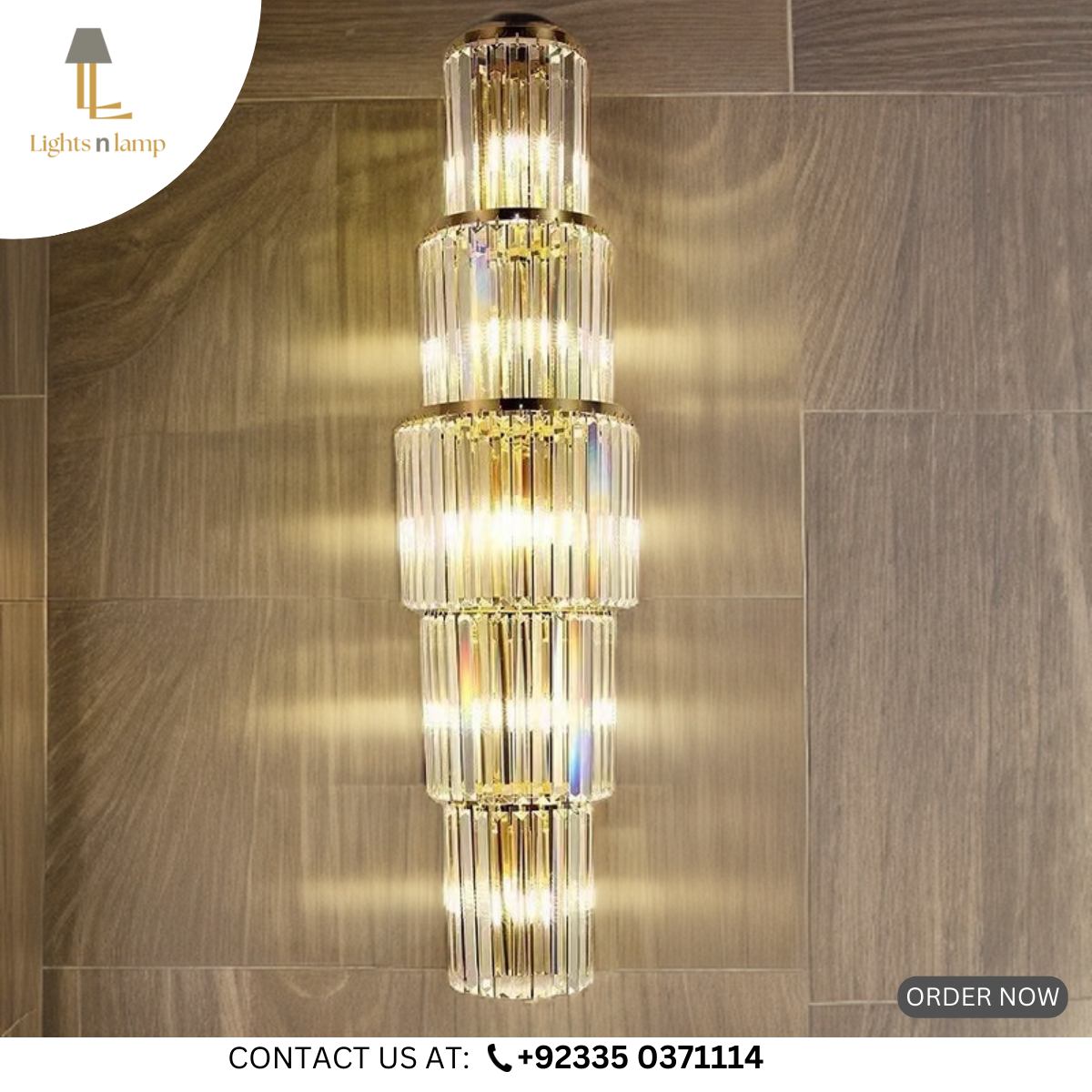 LUXURY ROYAL GOLD WALL LIGHT