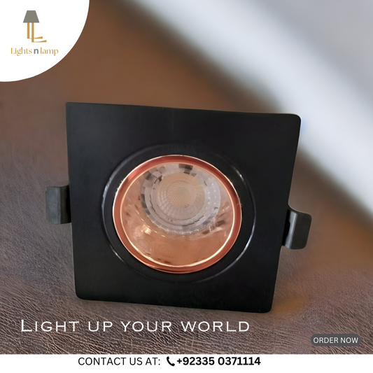 LED COB DOWNLIGHT BLACK & ROSE GOLD