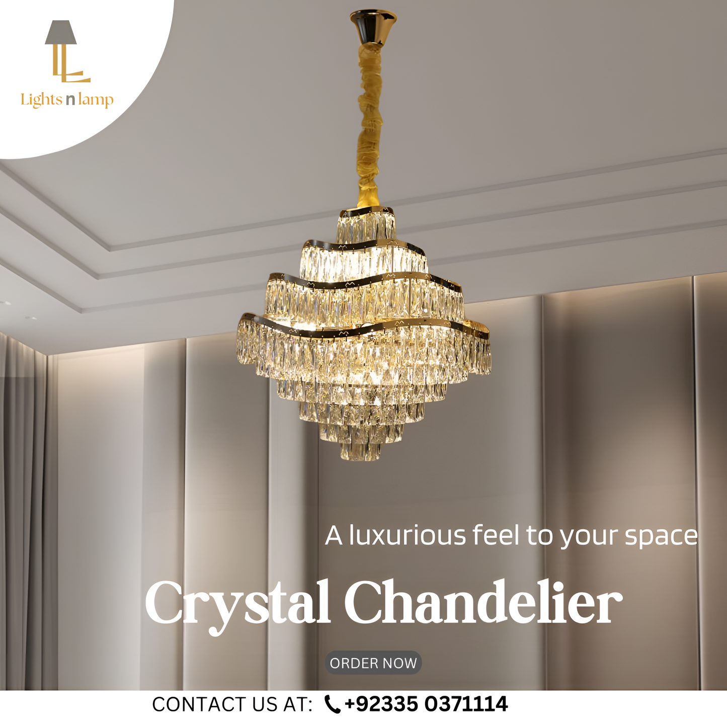 LUXURY CRYSTAL CHANDELIER