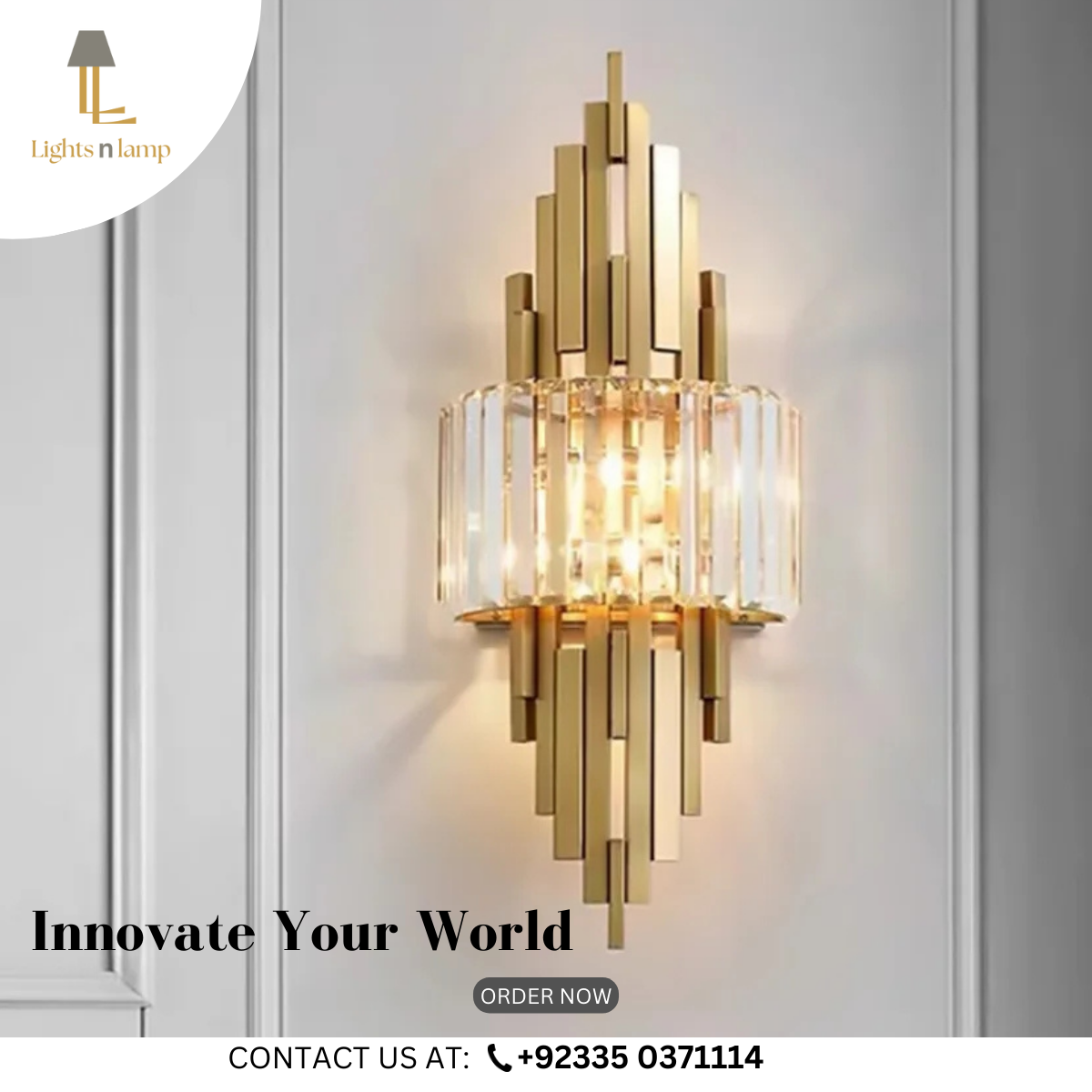 LUXURY CRYSTAL WALL LIGHT