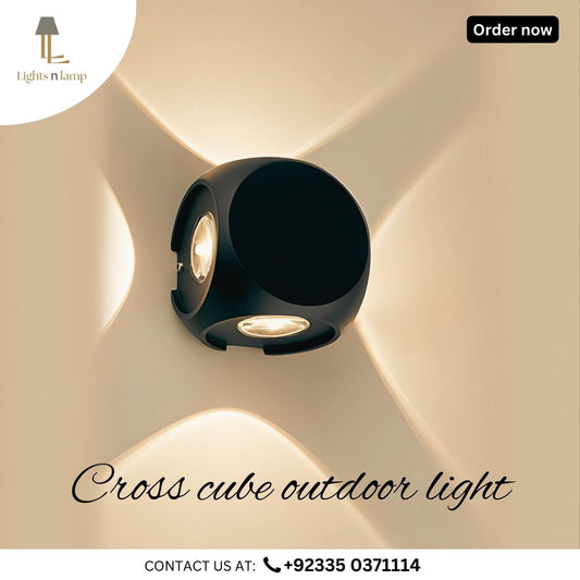 CROSSCUBE OUTDOOR WALL LIGHT