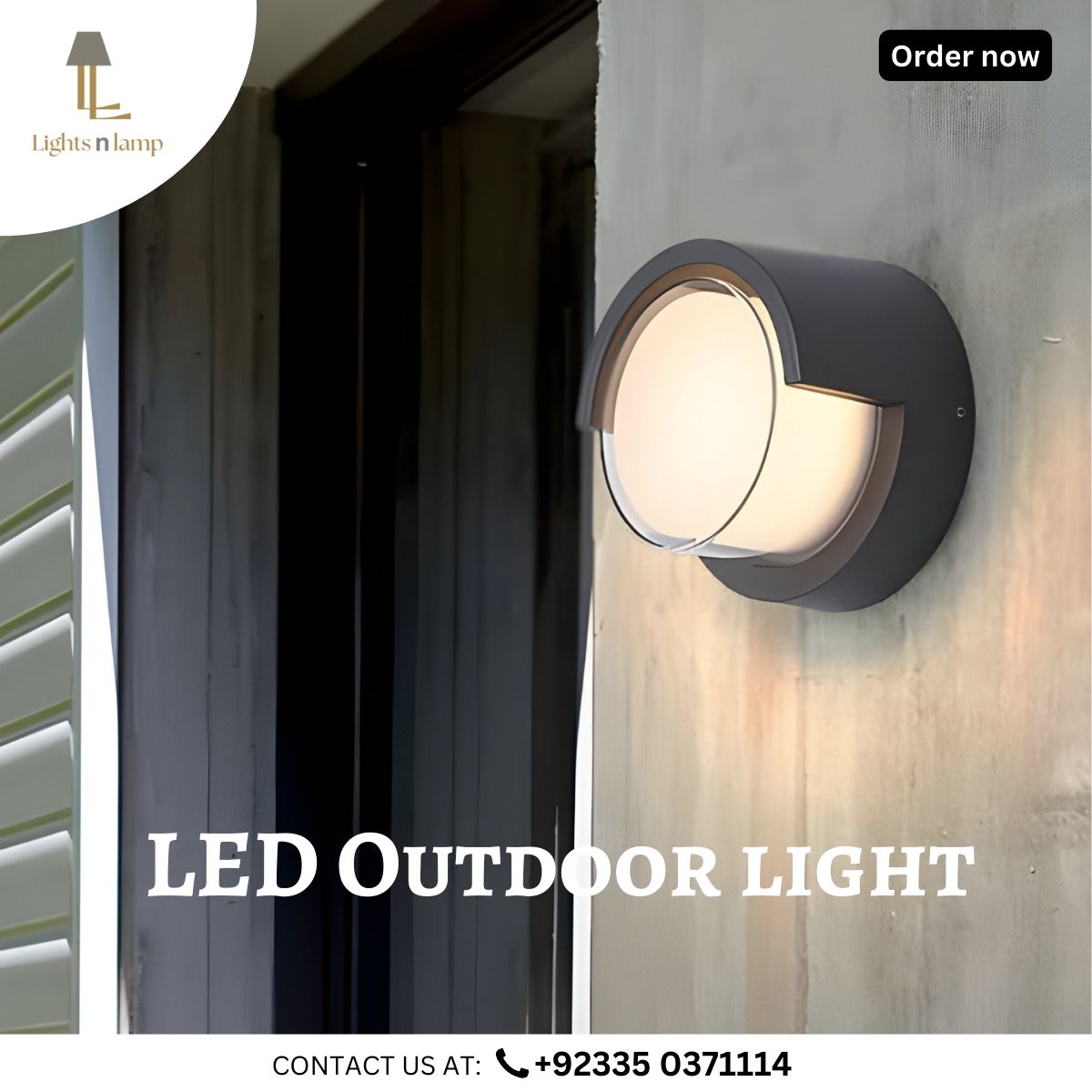 ROUND LED OUTDOOR WALL LIGHT