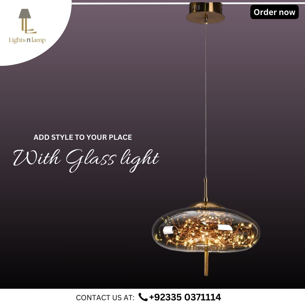 GLASS HANGING LIGHT