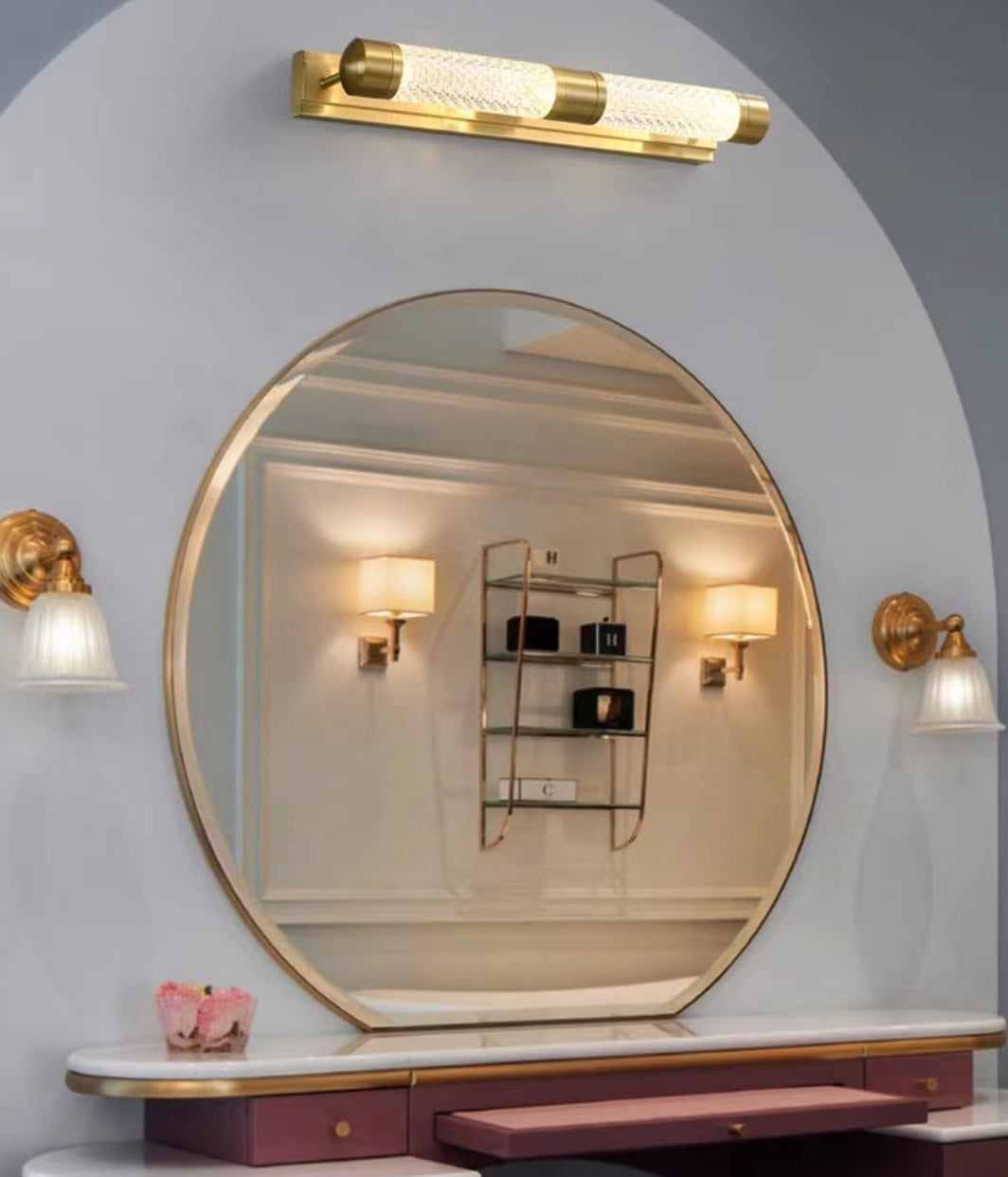 LUXURY GOLD MIRROR LIGHT