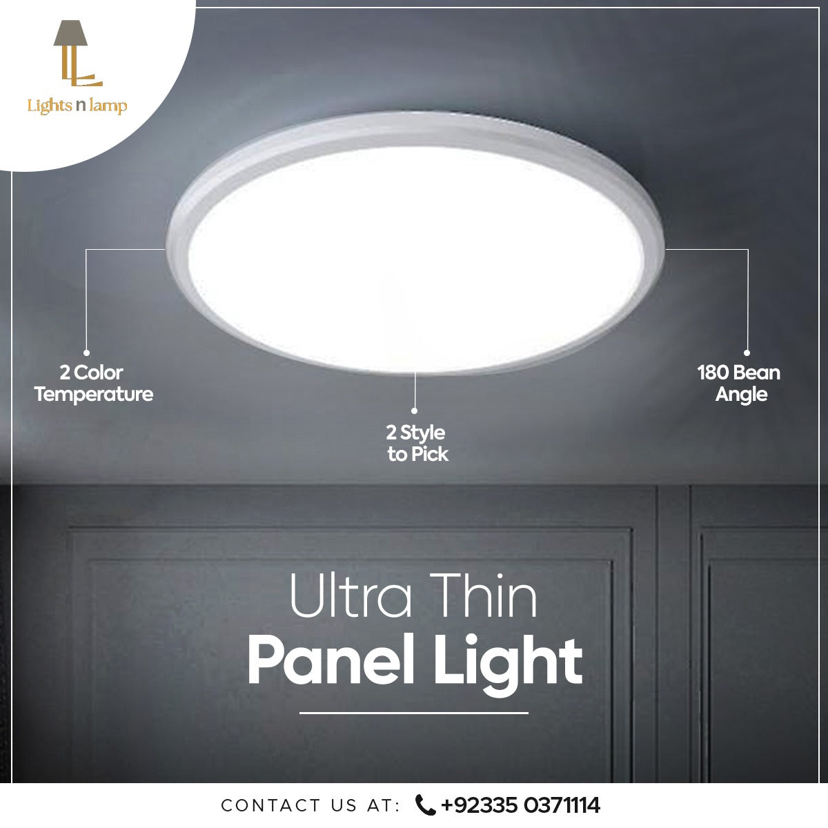 ULTRA THIN ROUND LED PANEL LIGHT