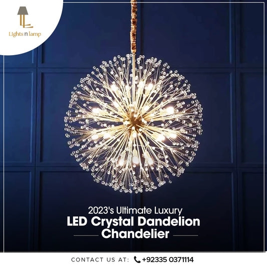 MODERN LUXURY LED CRYSTAL CHANDELIER DANDELION LIGHT