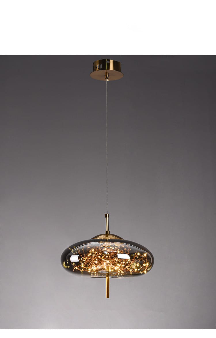 GLASS HANGING LIGHT