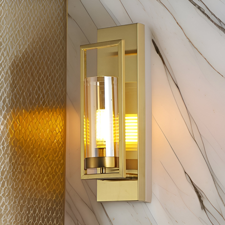 MODERN LONG GLASS WALL LAMP