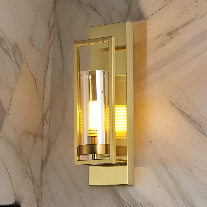 MODERN LONG GLASS WALL LAMP